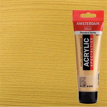 Akrilfesték AMSTERDAM 120ml 802 light gold