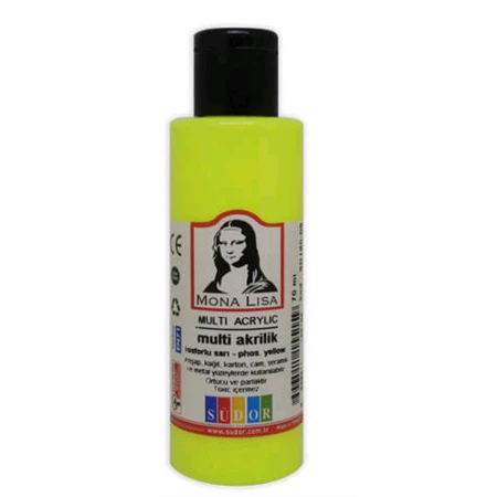 Akrilfesték Mona Lisa 70 ml neon sárga