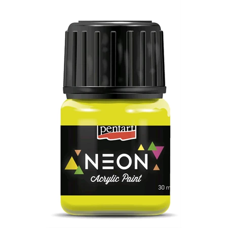 Akrilfesték PENTART 30ml neon, sárga