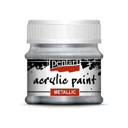 Akrilfesték PENTART 50ml metál grafit