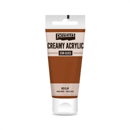 Akrilfesték PENTART 60ml krémes selyemfényű vörösagyag