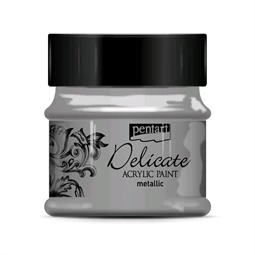 Akrilfesték PENTART Delicate metál 50ml antikezüst