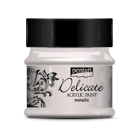 Akrilfesték PENTART Delicate metál 50ml ezüst