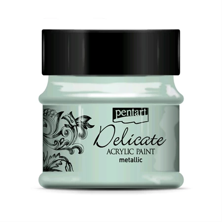 Akrilfesték PENTART Delicate metál 50ml zöldezüst