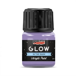 Akrilfesték PENTART GLOW 30ml sötétben világító, lila