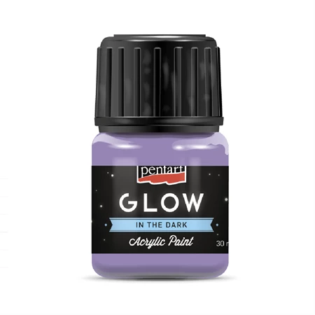 Akrilfesték PENTART GLOW 30ml sötétben világító, lila