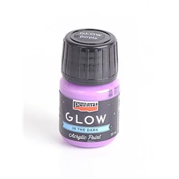 Akrilfesték PENTART GLOW 30ml sötétben világító, lila