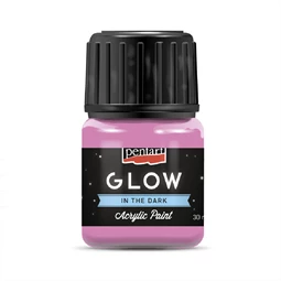 Akrilfesték PENTART GLOW 30ml sötétben világító, pink