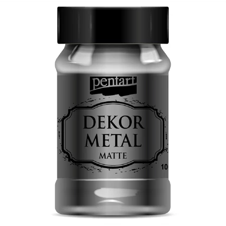 Akrilfesték dekormetál PENTART 100ml matt antracit