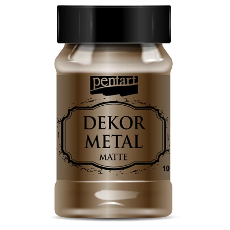 Akrilfesték dekormetál PENTART 100ml matt csokoládé