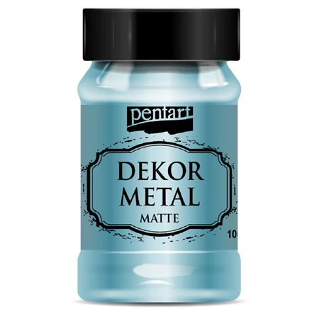 Akrilfesték dekormetál PENTART 100ml matt türkiz