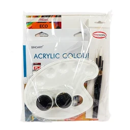 Akrilfesték festőcsomag SINOART 24x12ml festék kiegészítőkkel