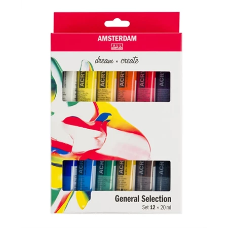 Akrilfesték készlet TALENS Amsterdam 12x20ml