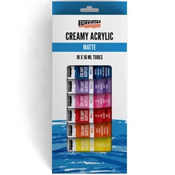 Akrilfesték készlet krémes matt, 10db/csomag 16ml 10szin