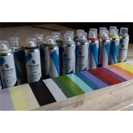Akrilfesték spray, 200 ml, SCHNEIDER Paint-It 030, ezüst