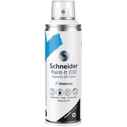 Akrilfesték spray, 200 ml, SCHNEIDER Paint-It 030, fehér