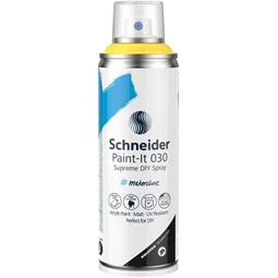 Akrilfesték spray, 200 ml, SCHNEIDER Paint-It 030, sárga