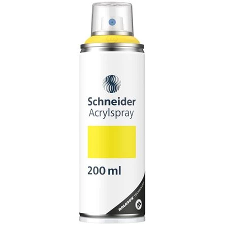 Akrilfesték spray, 200 ml, SCHNEIDER Paint-It 030, sárga