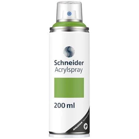 Akrilfesték spray, 200 ml, SCHNEIDER Paint-It 030, zöld