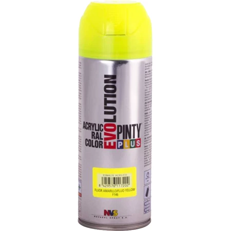 Akrilfesték spray, EVO, 400ml, Fluo sárga