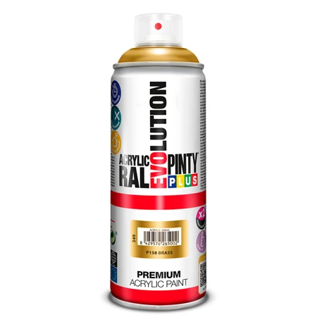 Akrilfesték spray, EVO, 400ml, Sárgaréz