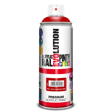 Akrilfesték spray, EVO, kármin piros, 400ml (3002)