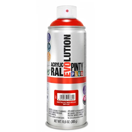 Akrilfesték spray, EVO, metál piros, 400ml