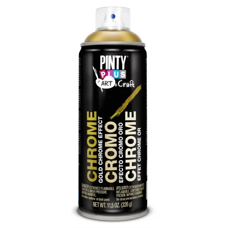 Akrilfesték spray NOVASOL Pinty Plus ART Króm 400ml arany