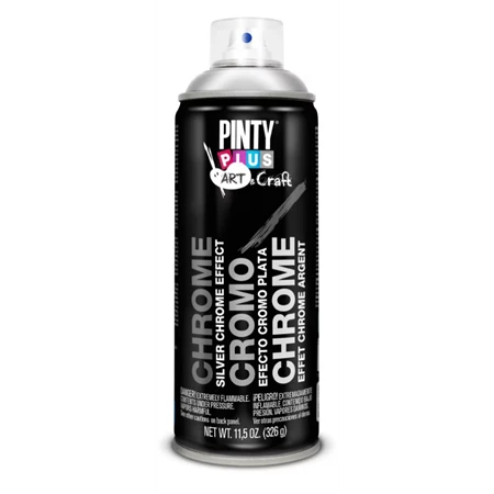 Akrilfesték spray NOVASOL Pinty Plus ART Króm 400ml ezüst