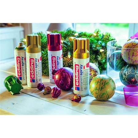 Akrilfesték spray, prémium EDDING 5200 200ml, matt arany RICH GOLD MAT (924)