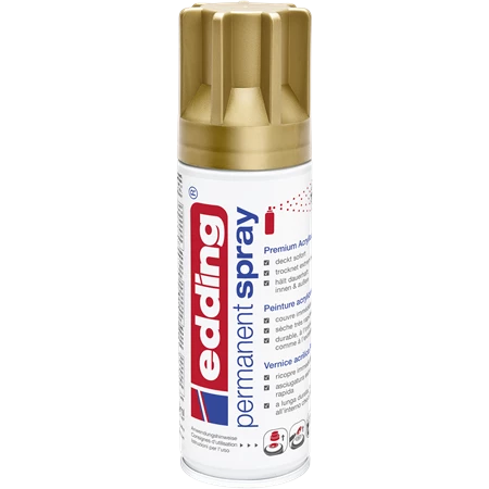 Akrilfesték spray, prémium EDDING 5200 200ml, matt arany RICH GOLD MAT (924)