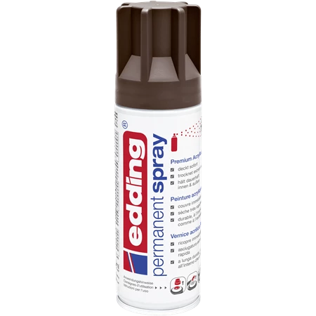 Akrilfesték spray, prémium EDDING 200ml, matt barna CHOCOLATE BROWN MAT RAL8017 (907)