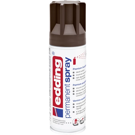 Akrilfesték spray, prémium EDDING 5200 200ml, matt barna CHOCOLATE BROWN MAT RAL8017 (907)