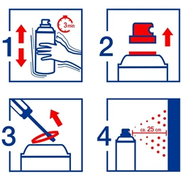 Akrilfesték spray, prémium EDDING 5200 200ml, matt fehér TRAFFIC WHITE MAT RAL9016 (922)