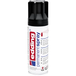 Akrilfesték spray, prémium EDDING 200ml, matt fekete BLACK MAT RAL9005 (901)