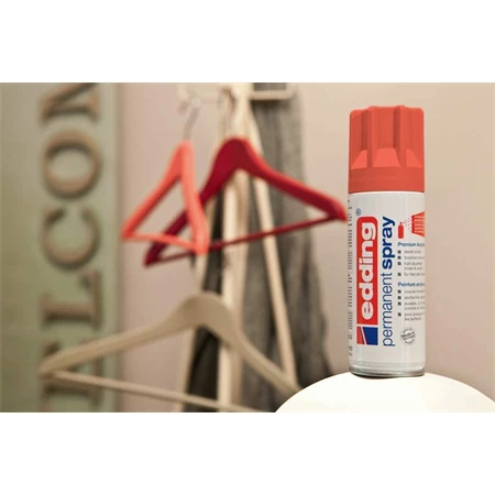 Akrilfesték spray, prémium EDDING 5200 200ml, matt piros TRAFFIC RED MAT RAL3020 (902)