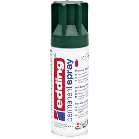 Akrilfesték spray, prémium EDDING 200ml, matt sötétzöld MOSS GREEN RAL6005 (904)
