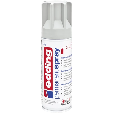 Akrilfesték spray, prémium EDDING 200ml, matt világos szürke LIGHT GREY MAT RAL7035 (925)