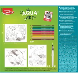 Készségfejlesztő MAPED Akvarell festőkészlet MAPED CREATIV Aqua Art dinoszaurusz