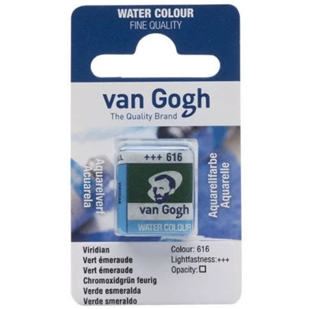 Akvarellfesték Van Gogh 1,5 ml szilkés 616 viridian zöld