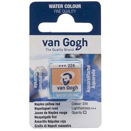 Akvarellfesték Van Gogh 1,5 ml szilkés 224 nápolyi sárgás-vörös