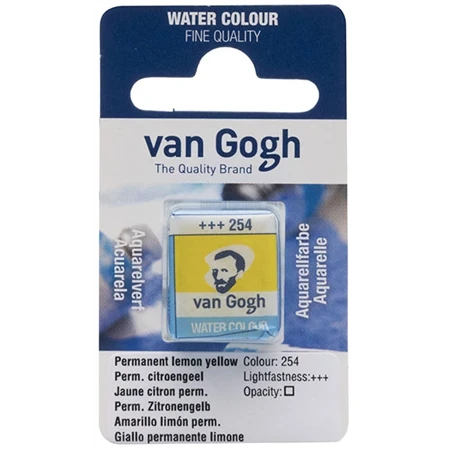 Akvarellfesték Van Gogh 1,5 ml szilkés 254 citrom sárga