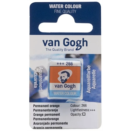 Akvarellfesték Van Gogh 1,5 ml szilkés 266 permanent narancs