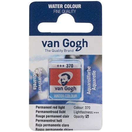 Akvarellfesték Van Gogh 1,5 ml szilkés 370 világos piros