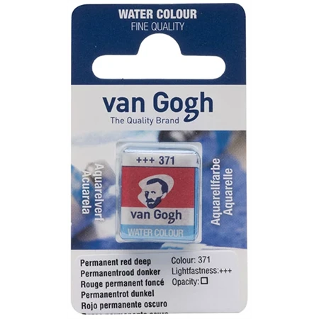 Akvarellfesték Van Gogh 1,5 ml szilkés 371 permanent sötétvörös