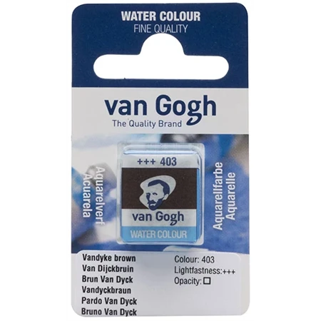 Akvarellfesték Van Gogh 1,5 ml szilkés 403 Van Dyck barna