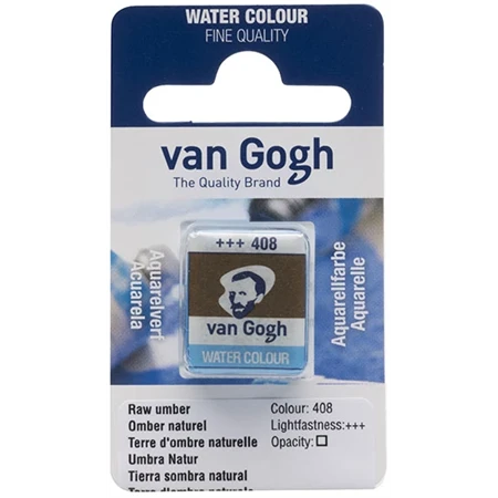 Akvarellfesték Van Gogh 1,5 ml szilkés 408 nyers umbra