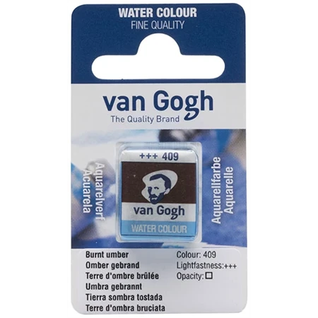 Akvarellfesték Van Gogh 1,5 ml szilkés 409 égetett umbra