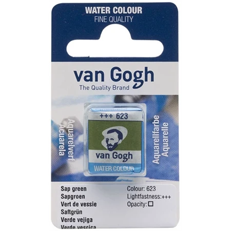 Akvarellfesték Van Gogh 1,5 ml szilkés 623 nedvzöld