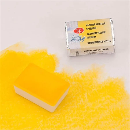 Akvarellfesték White Nights 2,5 ml szilkés 201 Cadmium Yellow Medium
